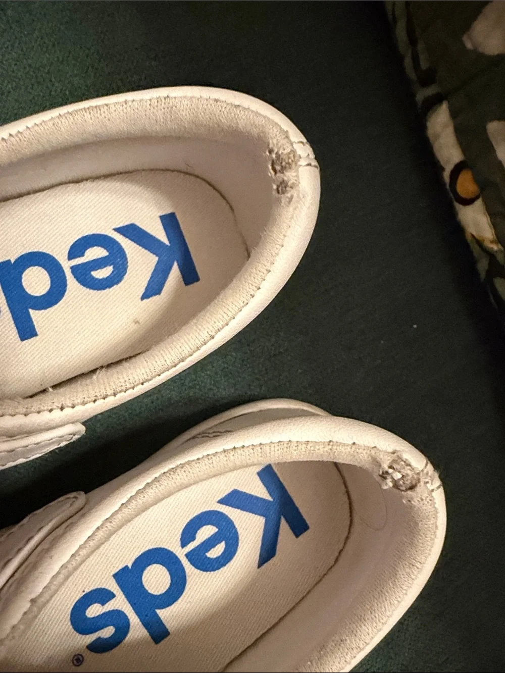 Keds White Girls T-Strap Mary Jane Shoes with Floral Accent